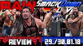 WWE RAW vs. SmackDown Review - LAST MAN STANDING! - 29./30.01.18 (Deutsch/German)