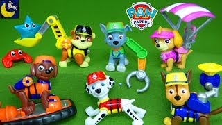 LOTS of Paw Patrol Toys Sea Patrol Lifeguard Pup Figures Sub Sea Patroller Mission Paw Cruiser Toys