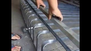 Fabricando grade de barra chata baulada barriga video 01