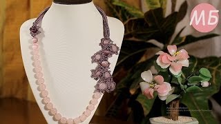 Приглашение на  МК по Бисероплетению. Колье "Сирень"