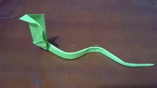 ORIGAMI: SERPIENTE DE PAPEL - origami snake