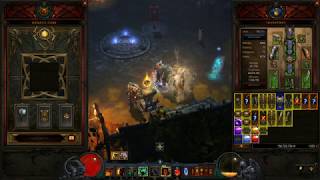 Diablo 3 HARDCORE - Season 17 - Barbarian Farms Nephalem rift (Immortal king's set)