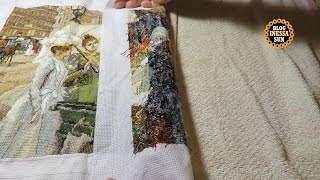 Как сушить вышивку, если нитки линяют.