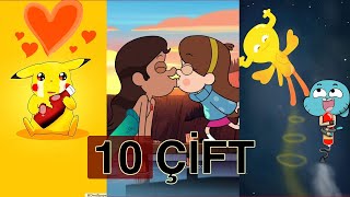 ÇİZGİ FİLMLERDE EN TUHAF 10 SEVGİLİ(ESRARENGİZ KASABA,GUMBALL,ADVENTURE TIME)