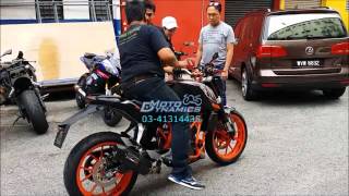 KTM DUKE 250 PowerTRONIC ECU @ 180km/h Topspeed - Motodynamics Technology Malaysia