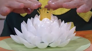 Поделки для Дачи - кувшинка для пруда из одноразовых ложек - Мастерская - С добрым утром, малыши!