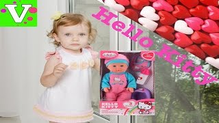 Кукла Пупс Hello Kitty Обзор Игрушки New Hello Kitty doll unpacking toys