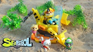 Щенячий Патруль  - Посылка Крепыша новые серии. Paw Patrol Vehicle Rubble Sea Patrol.