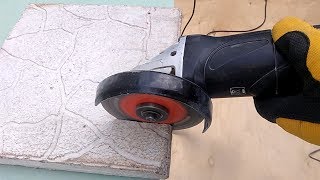 Обзор алмазных дисков по плитке и бетону. Резка керамической и тротуарной плитки болгаркой