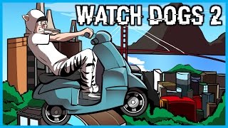 Watch Dogs 2 Funny Moments! - Watching Dogs, Vespa Police Chase, Motocross and More!