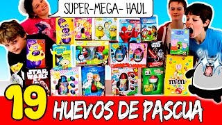 Unboxing 19 HUEVOS de PASCUA * MEGA HAUL de huevos sopresa