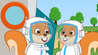 Famille d'Écureuil - Vol Pour Mars Vidéos Animé 2021 en Français 13+