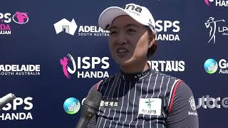 Minjee Lee Round 1 Interview at ISPS Handa Women's Australian Open