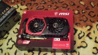 Комплектующие для фермы на 4-х MSI Radeon RX580 Gaming X 4Gb