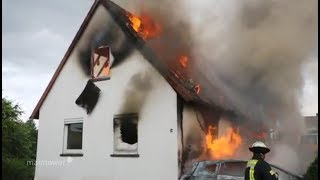 Großeinsatz in Alsfeld - Ein Toter nach Wohnhausbrand