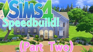 The Sims 4: My First Speedbuild! (Part 2) - Decorating & Landscaping!