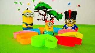 МИНЬОНЫ и поделка из бумаги. Игрушки для детей