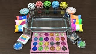 Mixing Eyeshadow and Clay into Store Bought Slime !!! Slimesmoothie Satisfying Slime Videos #141