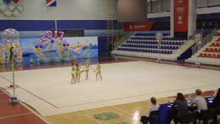 Групповые упражнения по художественной гимнастике БП 2009-2010г.р.г,Владивосток