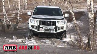 Big snow off road test Land Cruiser Prado 150, 120, Land Cruiser 105, Mitsubishi L200 ARB24