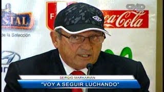 Markarian Conferencia de Prensa despues del Peru vs Uruguay [1 - 2]  06/09/13