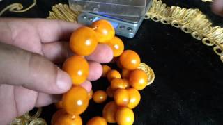 Бусы Янтарь 146 грамм Beads Amber 146 grams 珠琥珀146克