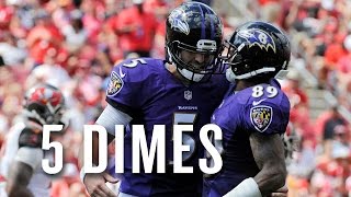 Watch all of Joe Flacco's ridiculous five first half TD passes vs. the Bucs