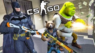 КС ГО МОДЫ ШРЕК БЭТМЕН И ЕНОТ ОГРАБИЛИ БАНК В CS:GO! ОБЗОР МОДА И ТРОЛЛИНГ В CS GO МОДЫ НА СКИНЫ!