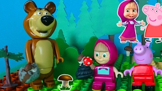 Bajka Masza i Niedźwiedź i Świnka Peppa - grzybobranie