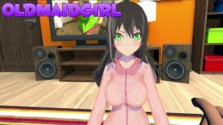 ANIME GIRL CARD GAME!? | OldMaidGirl (VR)