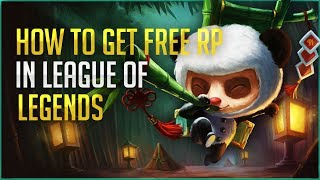 League Of Legends How To Get FREE RP!!! (10$ PER WEEK!)