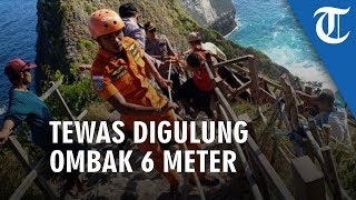 Diterjang Ombak Setinggi 6 Meter, Turis asal Vietnam Tewas di Pantai Klungkung Bali