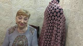 Шаль "Цветы". Мастер-класс по вязанию крючком от О. С. Литвиной.