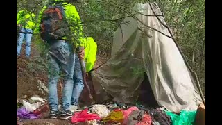 Cambuche de los rompevidrios: en una montaña de Bogotá ocultaban armas de juguete y bolsos