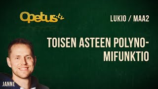 Toisen asteen polynomifunktio