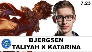 Bjergsen(Taliyah) vs Pobelter(Katarina) - Patch 7.23