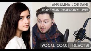 Vocal Coach Reacts! Angelina Jordan! Bohemian Rhapsody! Live!