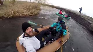 вдоль Мариуполя  (на каяках по реке к морю) дикий сплав )))
