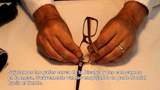 Cómo ajustar monturas de Acetato, TR-90 o Plástico demasiado anchas. Repara tus gafas fácilmente.