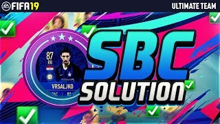 CHEAPEST FIFA 19 TOTY VRSALJKO SBC SOLUTION | 87 TOTY VRSALJKO PLAYER SBC | FIFA 19 ULTIMATE TEAM