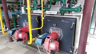 Крышная котельная с котлами BIASI RCA 500, горелками CIB Unigas, насосами Grundfos