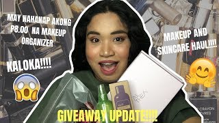 8 PESOS NA MAKEUP ORGANIZER AT IBA PA HAUL + GIVEAWAY UPDATE!!!  | Steven Nico