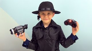 СпецАгент Даник и шпионские игрушки для детей - НОЧНОЙ БИНОКЛЬ и ручка с невидимыми чернилами