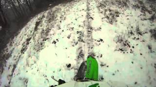 First ride in the snow with my new bike and with my gopro hero hd