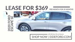 2020 Ford Escape SE $369 Per Month Lease-Eide Ford Bismarck Car Dealership | Ford Dealership