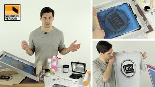 T-Shirts selbst gestalten und bedrucken / DIY Siebdruck Set