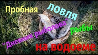 Пробная ловля рыбы на водоеме "Дневник рыболова"