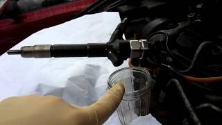 Проверяем обратный клапан форсунки DENSO на двигателе CRDI