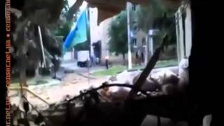 После штурма воинской части боевиками (Донецк, 27.06.14)