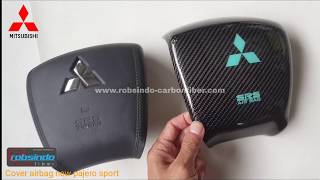 Cover airbag  carbon Mitsubishi New Pajero sport   #pajerosport #mitsubishi #newpajerosport #carbon